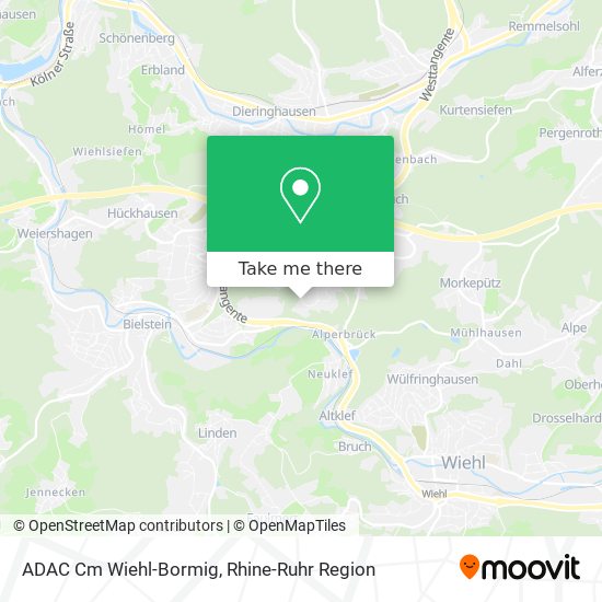Карта ADAC Cm Wiehl-Bormig