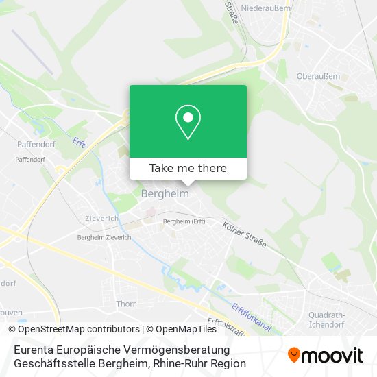 Eurenta Europäische Vermögensberatung Geschäftsstelle Bergheim map