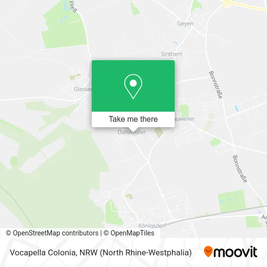 Vocapella Colonia map