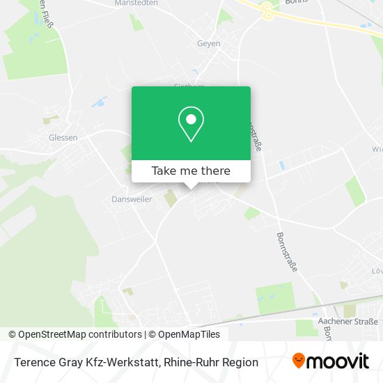 Terence Gray Kfz-Werkstatt map