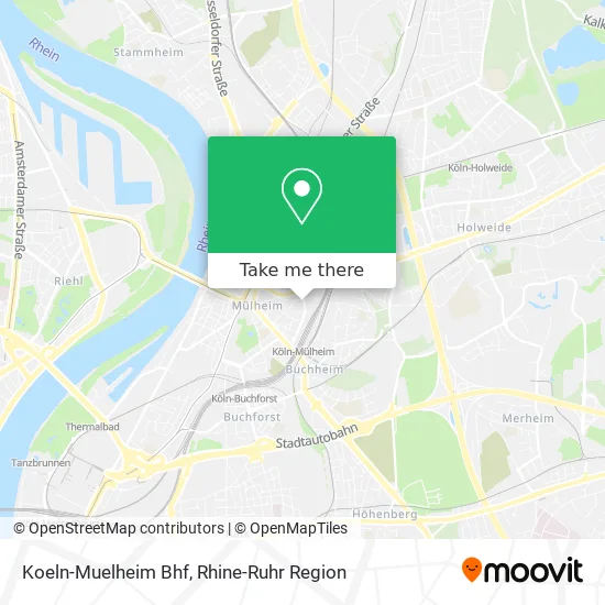 Карта Koeln-Muelheim Bhf