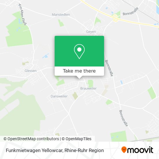 Funkmietwagen Yellowcar map