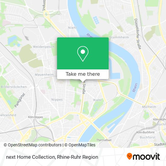 next Home Collection map