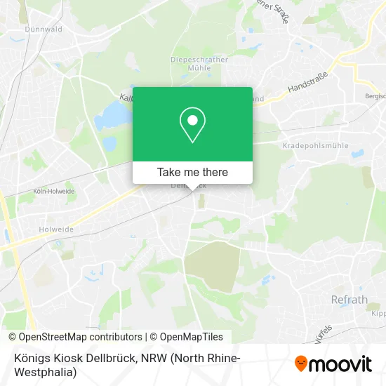 Карта Königs Kiosk Dellbrück