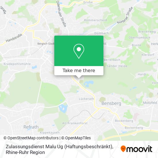 Zulassungsdienst Malu Ug (Haftungsbeschränkt) map