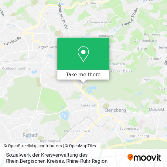 Sozialwerk der Kreisverwaltung des Rhein.Bergischen Kreises map