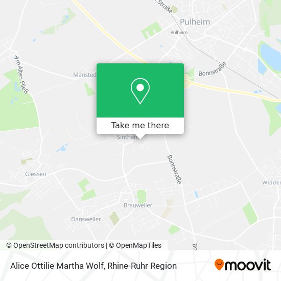 Alice Ottilie Martha Wolf map