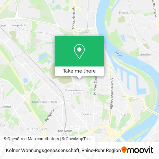 Карта Kölner Wohnungsgenossenschaft