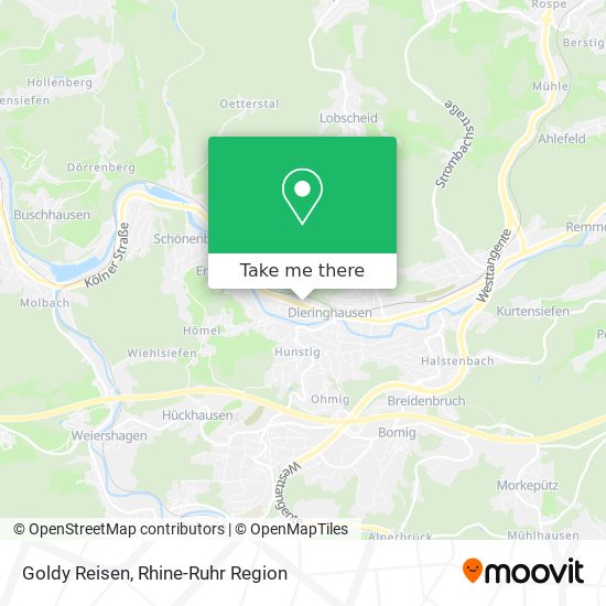 Goldy Reisen map