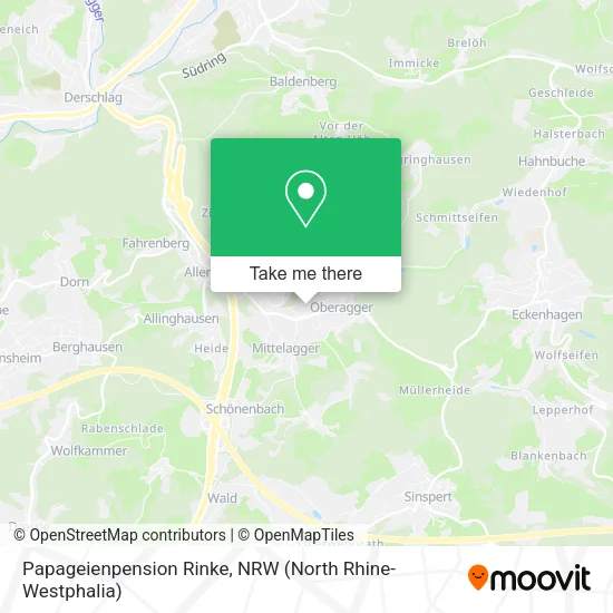 Papageienpension Rinke map