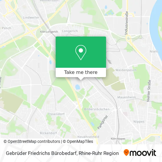Gebrüder Friedrichs Bürobedarf map
