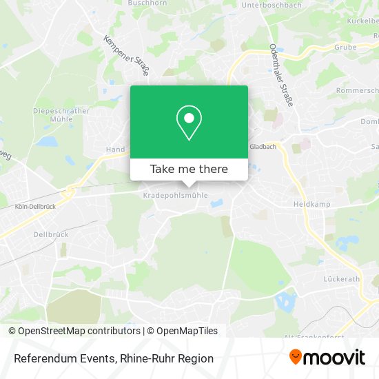 Referendum Events map