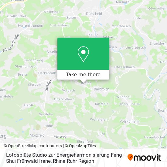 Lotosblüte Studio zur Energieharmonisierung Feng Shui Frühwald Irene map