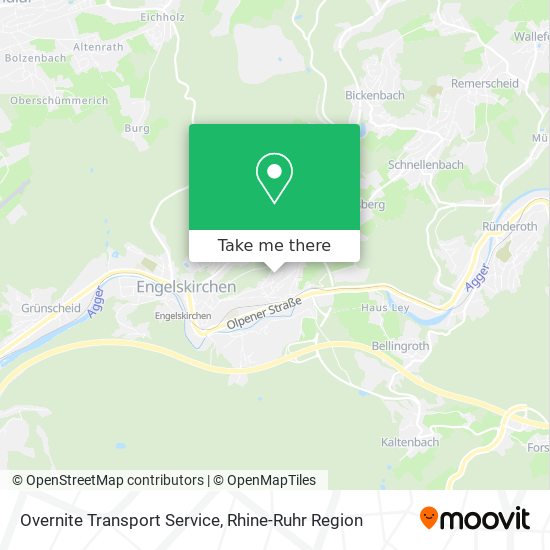 Overnite Transport Service map