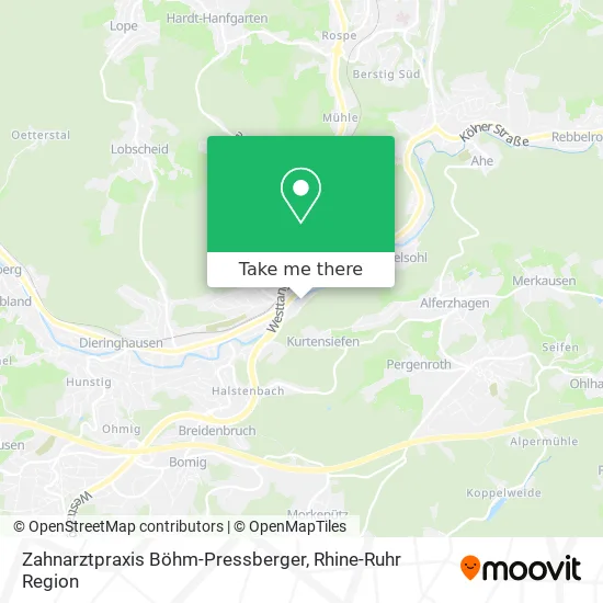 Карта Zahnarztpraxis Böhm-Pressberger