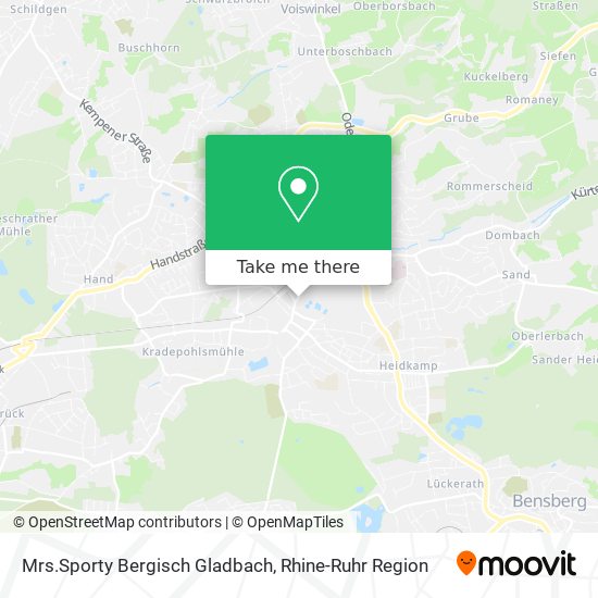 Mrs.Sporty Bergisch Gladbach map