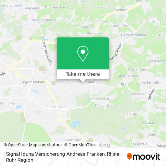 Карта Signal Iduna Versicherung Andreas Franken