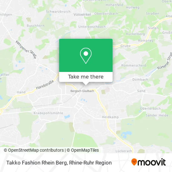 Карта Takko Fashion Rhein Berg