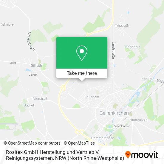 Карта Rositex GmbH Herstellung und Vertrieb V. Reinigungssystemen