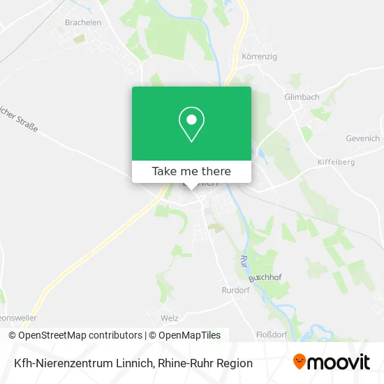Карта Kfh-Nierenzentrum Linnich