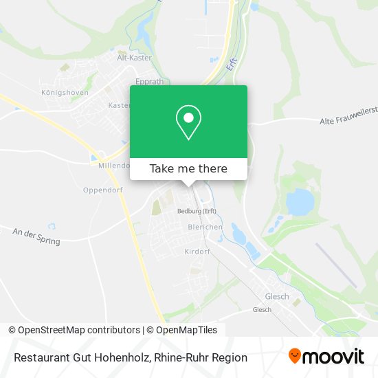 Restaurant Gut Hohenholz map