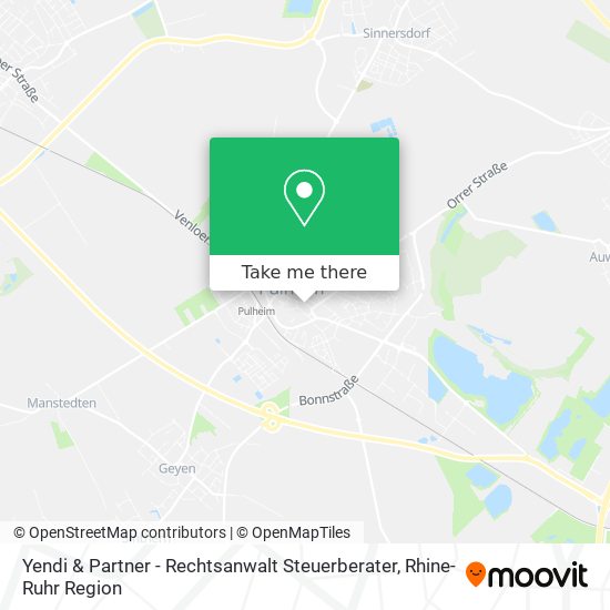 Yendi & Partner - Rechtsanwalt Steuerberater map