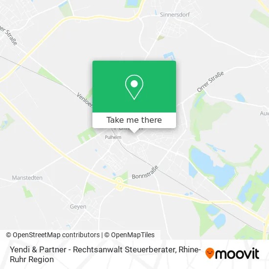 Карта Yendi & Partner - Rechtsanwalt Steuerberater