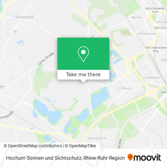 Hochum Sonnen und Sichtschutz map