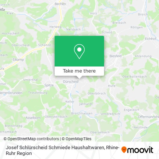 Josef Schlürscheid Schmiede Haushaltwaren map