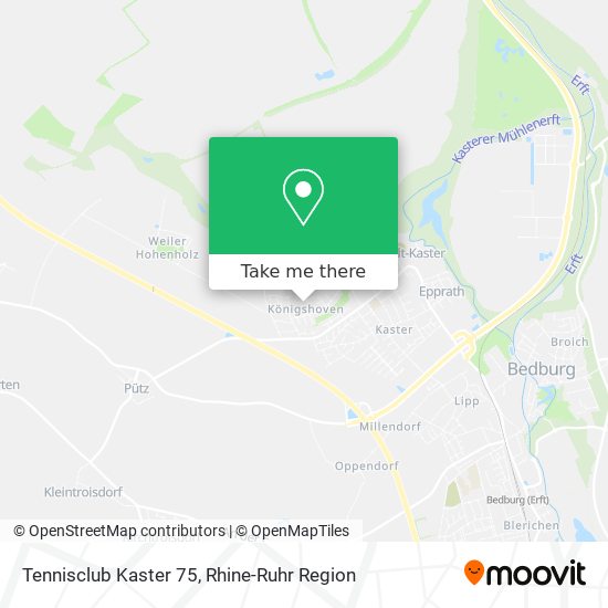 Tennisclub Kaster 75 map