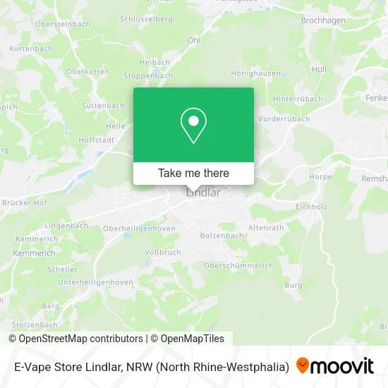 Карта E-Vape Store Lindlar