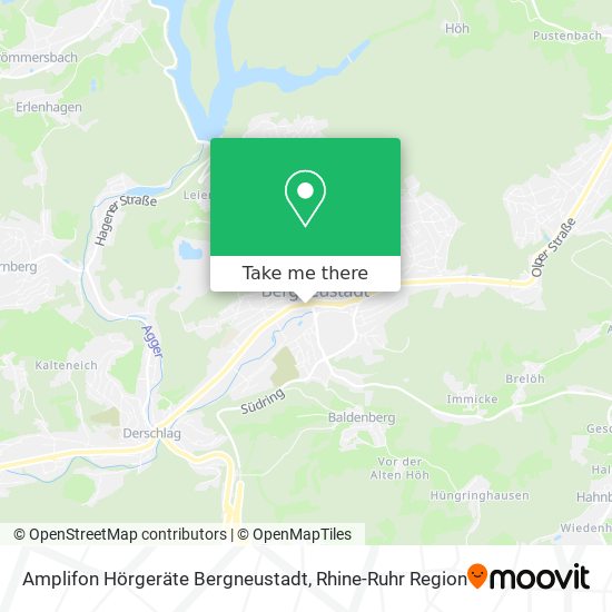 Карта Amplifon Hörgeräte Bergneustadt