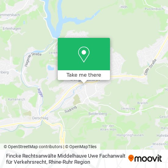 Fincke Rechtsanwälte Middelhauve Uwe Fachanwalt für Verkehrsrecht map