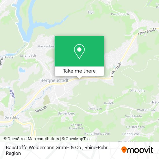 Baustoffe Weidemann GmbH & Co. map