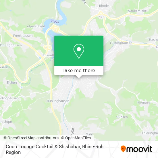 Карта Coco Lounge Cocktail & Shishabar