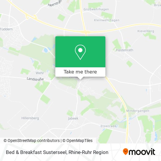 Bed & Breakfast Susterseel map