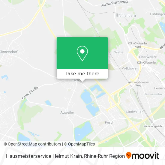 Hausmeisterservice Helmut Krain map