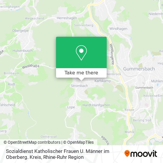 Sozialdienst Katholischer Frauen U. Männer im Oberberg. Kreis map