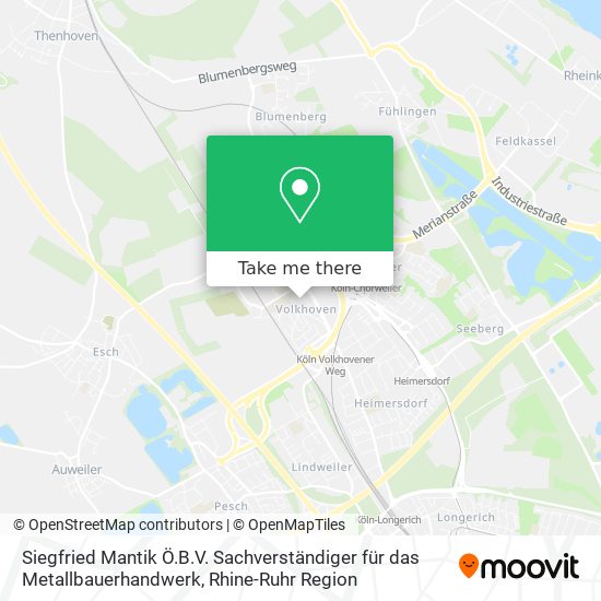 Siegfried Mantik Ö.B.V. Sachverständiger für das Metallbauerhandwerk map