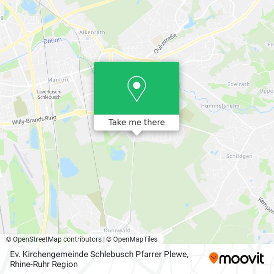 Ev. Kirchengemeinde Schlebusch Pfarrer Plewe map