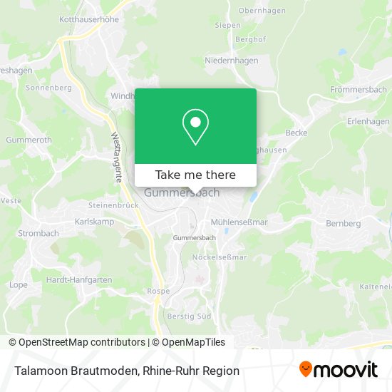 Talamoon Brautmoden map