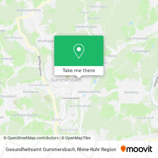 Карта Gesundheitsamt Gummersbach