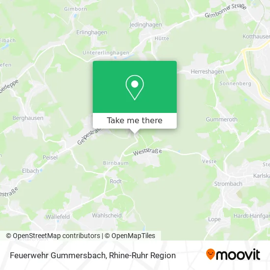 Карта Feuerwehr Gummersbach