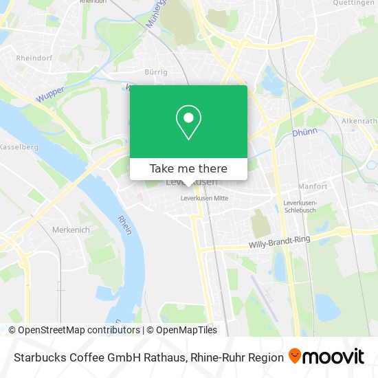 Карта Starbucks Coffee GmbH Rathaus