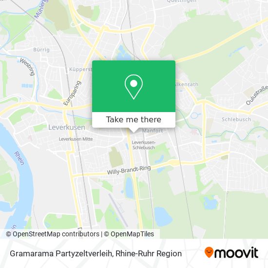Gramarama Partyzeltverleih map