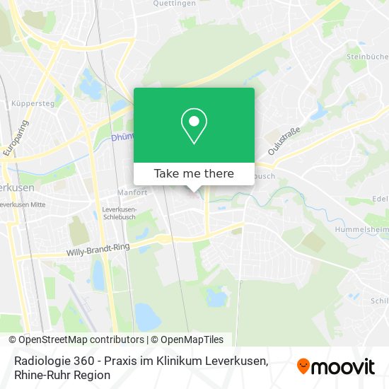 Radiologie 360 - Praxis im Klinikum Leverkusen map
