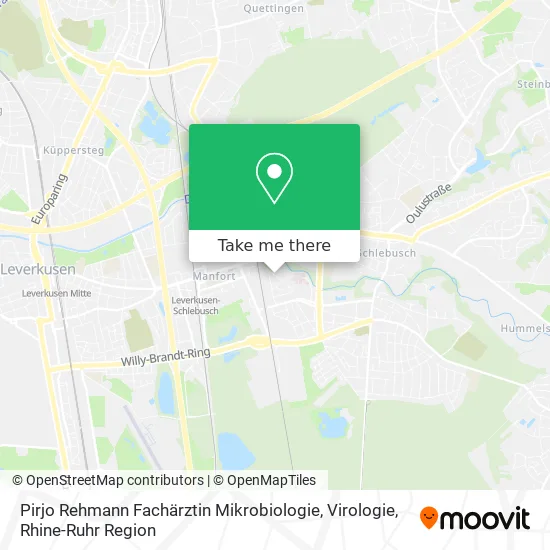 Карта Pirjo Rehmann Fachärztin Mikrobiologie, Virologie