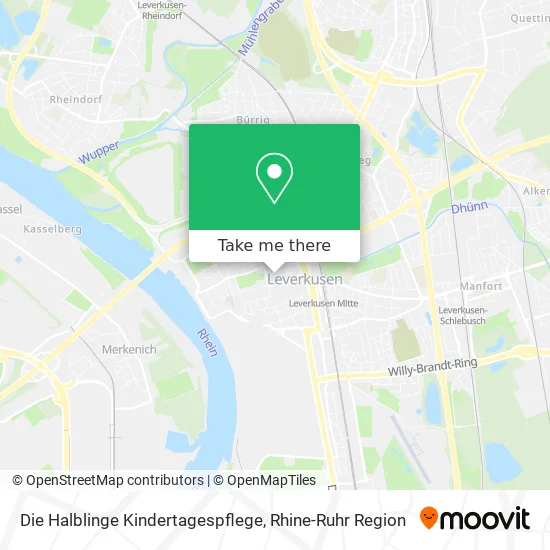 Карта Die Halblinge Kindertagespflege