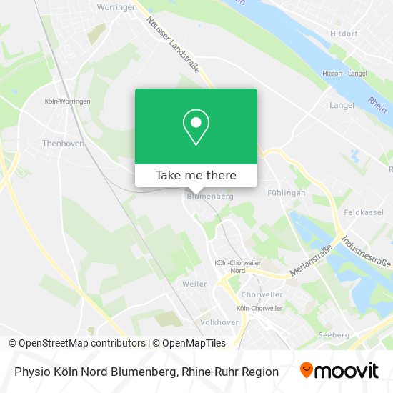 Physio Köln Nord Blumenberg map