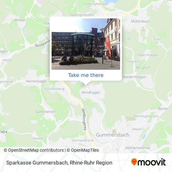 Sparkasse Gummersbach map
